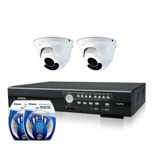 HD-CCTV overvåkingspakke, 2 utendørskameraer (2 MP)