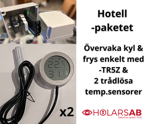 Temperatur pakke, 2 trådløse sensorer