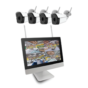 Trådløs Kamerapakke - Innebygget i monitor - 4 Kamera (5 M