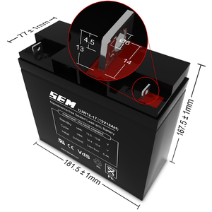 Batteri / Akkumulator - 12v/17AH (181x76x167)